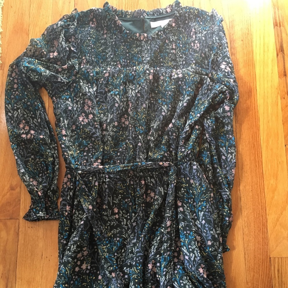 Loft Floral Print Dress